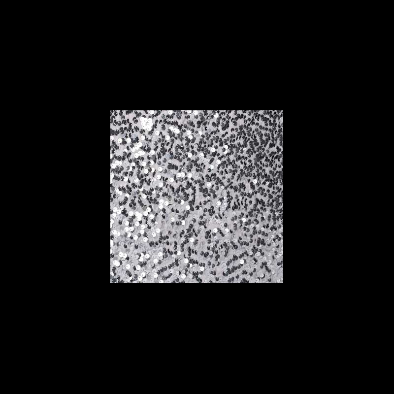 Copribase albero tessuto pieghevole argento double face esagonale cm ø68h25