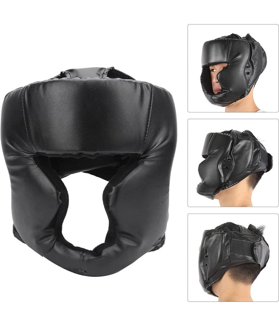 Copricapo Addensato Da Boxe Durevole Pratico Per Allenamento Protezione Testa         