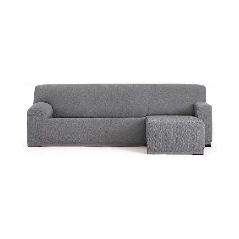 Copridivano penisola destra grigio Troya elastico 250-310 bracciolo corto