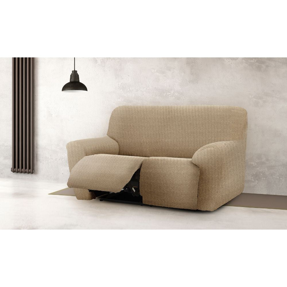 Copridivano recliner 3 posti beige Jaz 200-260