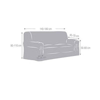 Copridivano universale beige Levante 140-180 con lacci