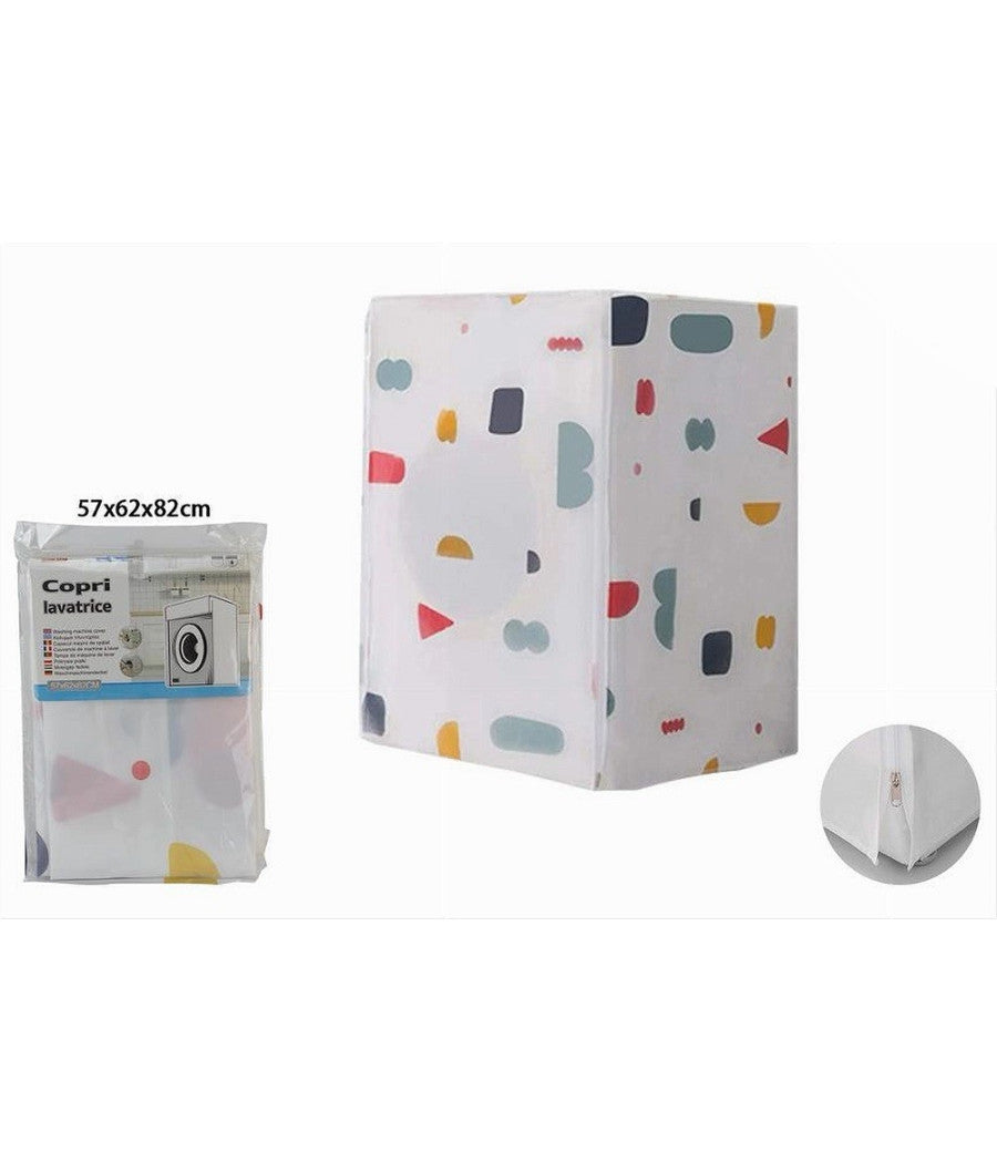 Coprilavatrice Apertura Carico Frontale Chiusura A Zip 82x62x57cm Telo Pvc 59491         