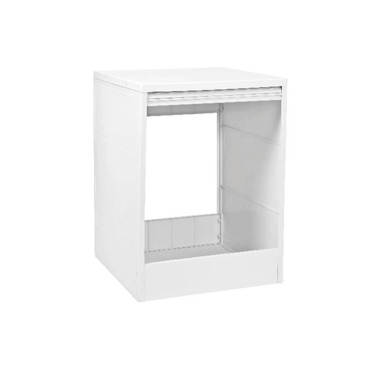 Coprilavatrice 65x70 cm bianco con serranda apertura verticale