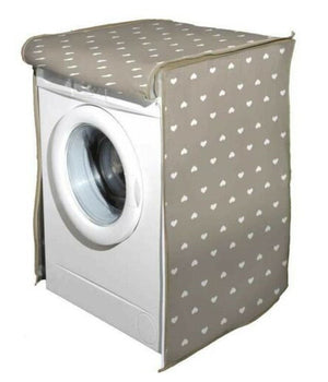 Coprilavatrice Copri Lavatrice Telo Prottetivo 65x55x85cm Cerniera Cuori 736780         