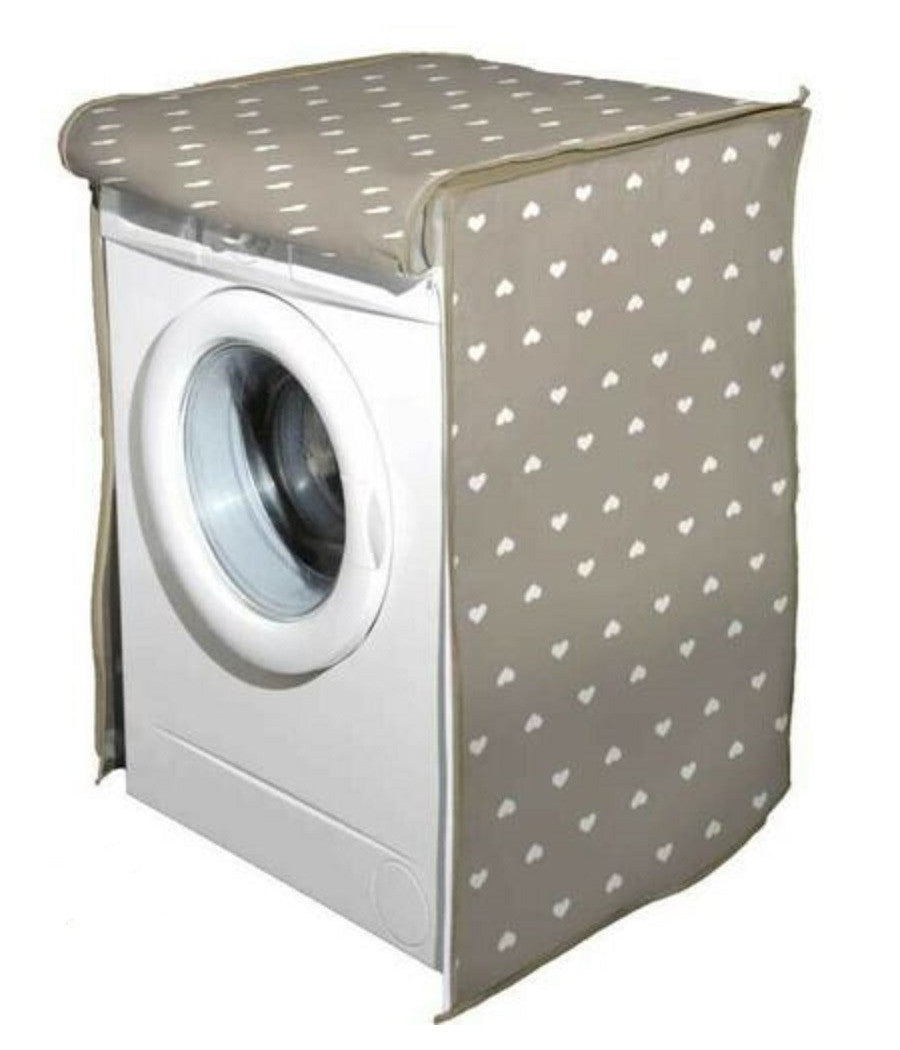 Coprilavatrice Copri Lavatrice Telo Prottetivo 65x55x85cm Cerniera Cuori 736780         