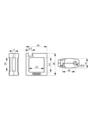 Coprilucchetto guscio in Abs Av+Ar