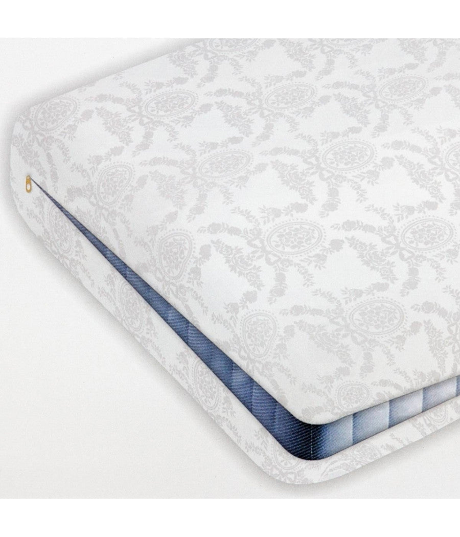 Coprimaterasso Matrimoniale Sanitario Con Cerniera Damascato Fodera Materasso         