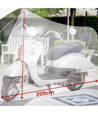 Coprimoto Copri Moto Scooter Bicicletta 110 X 200 Cm Bianco Peva Impermeabile         