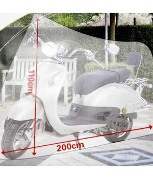 Coprimoto Copri Moto Scooter Bicicletta 110 X 200 Cm Bianco Peva Impermeabile         