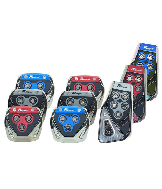 Copripedali Antiscivolo Auto Sportivi Pedana Freno Pedale 3pz Universali         