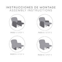 Copripoltrona Jaz recliner grigio 70-110