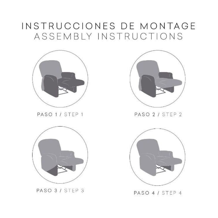 Copripoltrona recliner beige Jaz 70-110