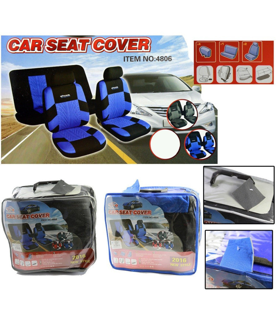 Coprisedili Auto Universali Copri Sedili Anteriori Posteriore Poggiatesta 4806         