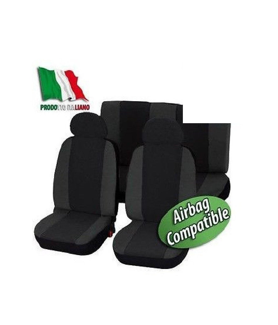 Coprisedili Fodere Universali Per Auto Piccole E Medie In Cotone Bicolore Airbag         