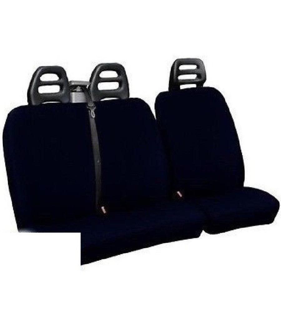 Coprisedili Per Furgone 3 Posti Fodere Universali Cintura Alta         