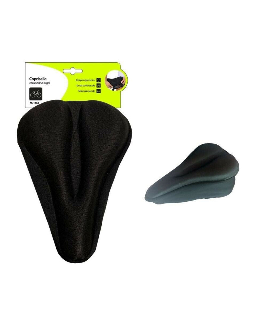 Coprisella Copertura Per Sella Sellino Con Cuscino Gel Bici Bicicletta Xc-1663         