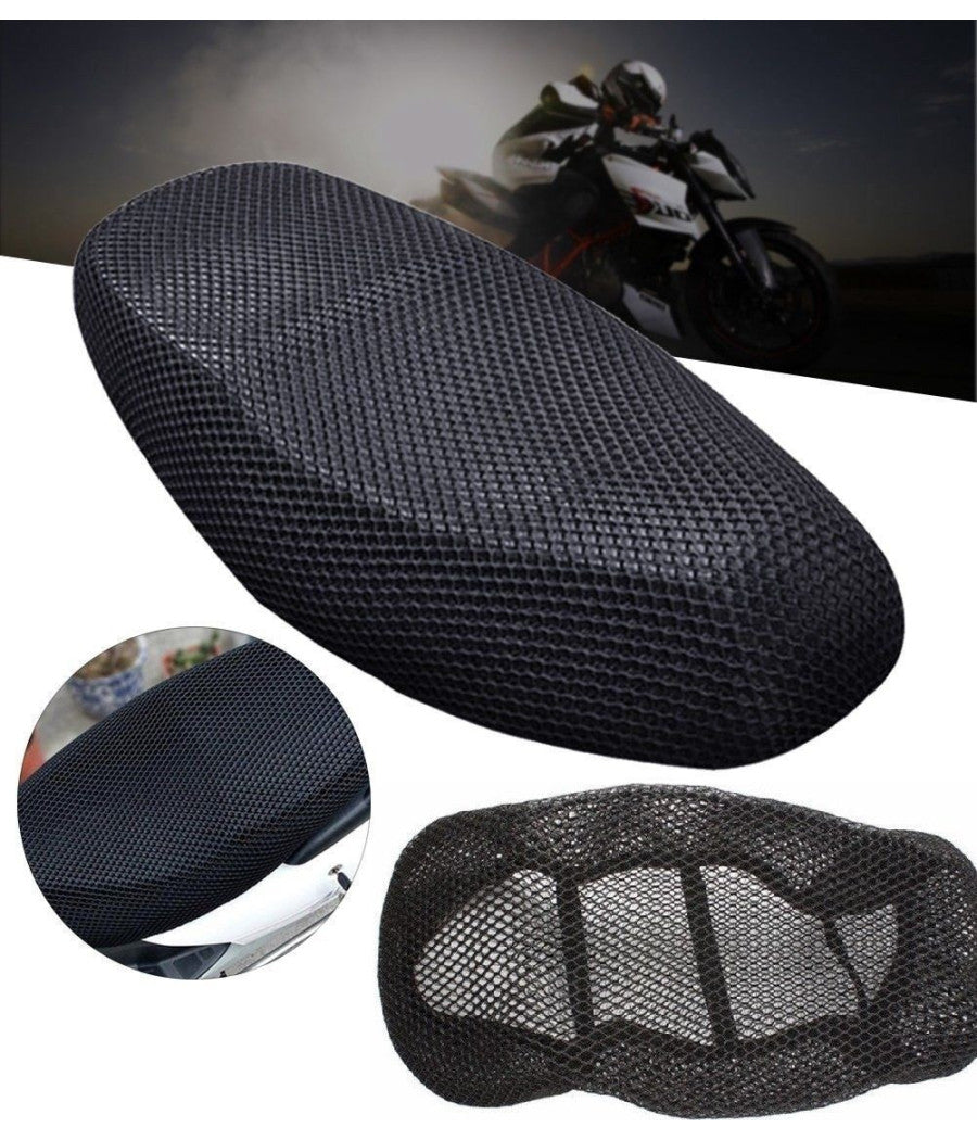 Coprisella Moto Scooter Copri Sella A Rete Traspirante Elastico Misure M         
