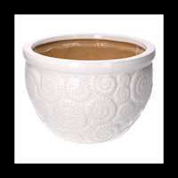 Coprivaso ceramica 1-3 bianco cmø30h21