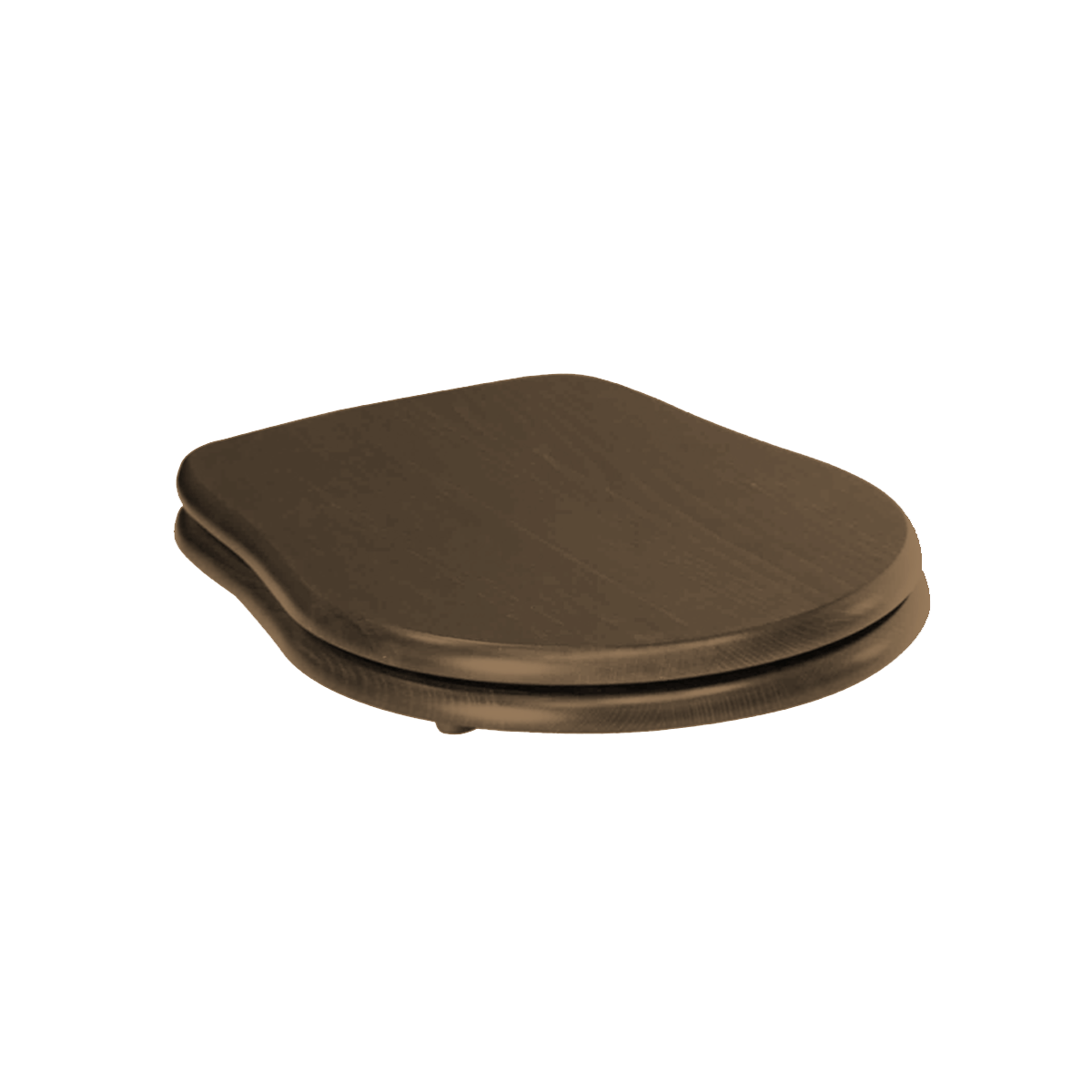 Copriwater Chiusura Standard Con Cerniere Cromo Kerasan "Retrò" Noce Massello