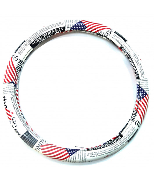 Coprivolante 38 Bandiera America Copri Volante Con Presa Comfort Auto In Gomma         