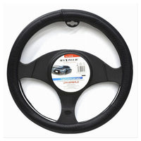 Coprivolante Auto Copertura Fodera Protezione Sterzo Universale 38 Cm Nero Cv-16         