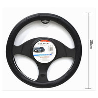 Coprivolante Auto Copertura Fodera Protezione Sterzo Universale 38 Cm Nero Cv-16         