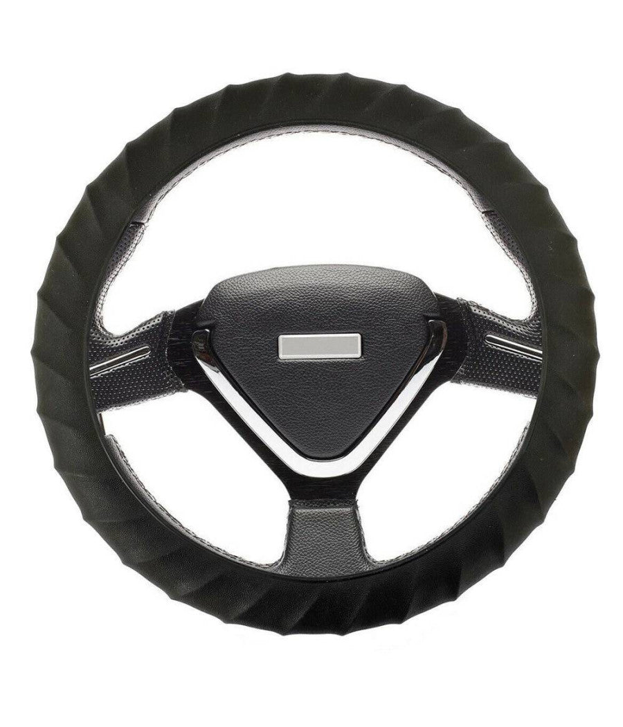 Coprivolante Auto Universale Cover Antiscivolo In Gomma 34 - 36 Cm C-9489         