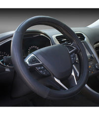 Coprivolante Con Presa Comfort Per Volante Auto Nero In Gomma Diametro 38 Cm         