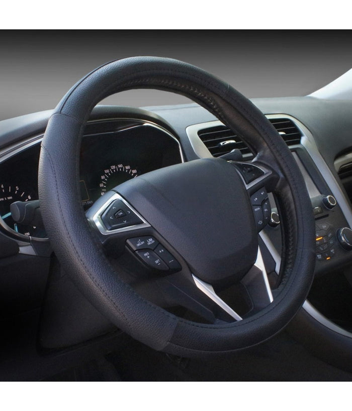 Coprivolante Con Presa Comfort Per Volante Auto Nero In Gomma Diametro 38 Cm         