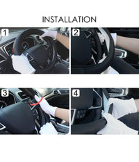 Coprivolante Con Presa Comfort Per Volante Auto Nero In Gomma Diametro 38 Cm         