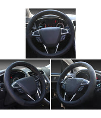 Coprivolante Con Presa Comfort Per Volante Auto Nero In Gomma Diametro 38 Cm         