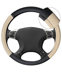 Coprivolante Copri Volante Diametro 38 Presa Comfort Auto Nero Beige         