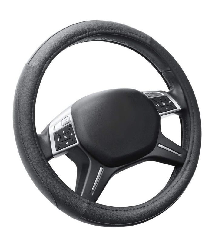 Coprivolante Copri Volante Universale Per Auto Nero 37-39cm Con Presa Comfort         