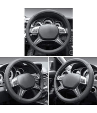 Coprivolante Copri Volante Universale Per Auto Nero 37-39cm Con Presa Comfort         