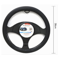 Coprivolante Universale Auto Copertura Fodera Protezione Sterzo 38cm Nero Cv-19         