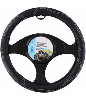 Coprivolante Universale Auto In Ecopelle Copertura Sterzo Macchina Camper 38cm         