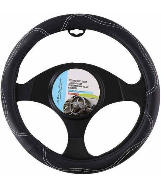 Coprivolante Universale Auto In Ecopelle Copertura Sterzo Macchina Camper 38cm         