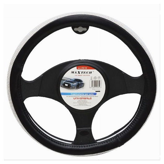 Coprivolante Universale Per Sterzo Auto Fodera Protezione Accessorio 38 Cm Cv-12         