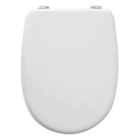 Trade Shop - Copriwater Bagno Universale Legno Mdf Bianco Copri Wc Sanitari Forma A U -        3,5