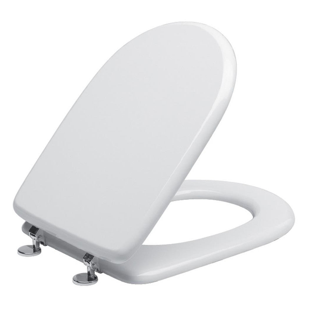 Trade Shop - Copriwater Bagno Universale Legno Mdf Bianco Copri Wc Sanitari Forma A U -        3,5