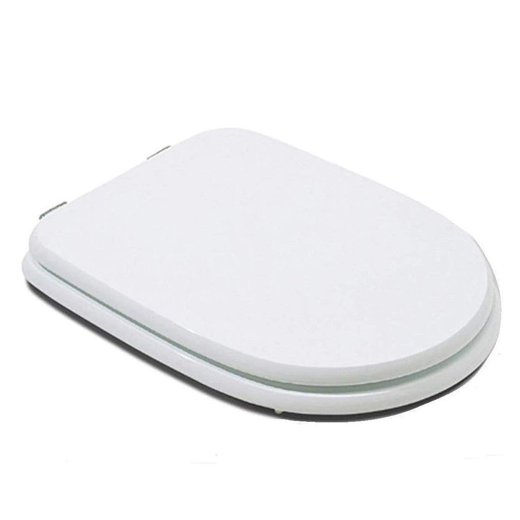 Trade Shop - Copriwater Bagno Universale Legno Mdf Bianco Copri Wc Sanitari Forma A U -        3,5