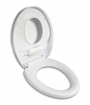 Copriwater Bianco Adattatore Riduttore Bambini Tavoletta Wc Chiusura Ammortizzata         3,5