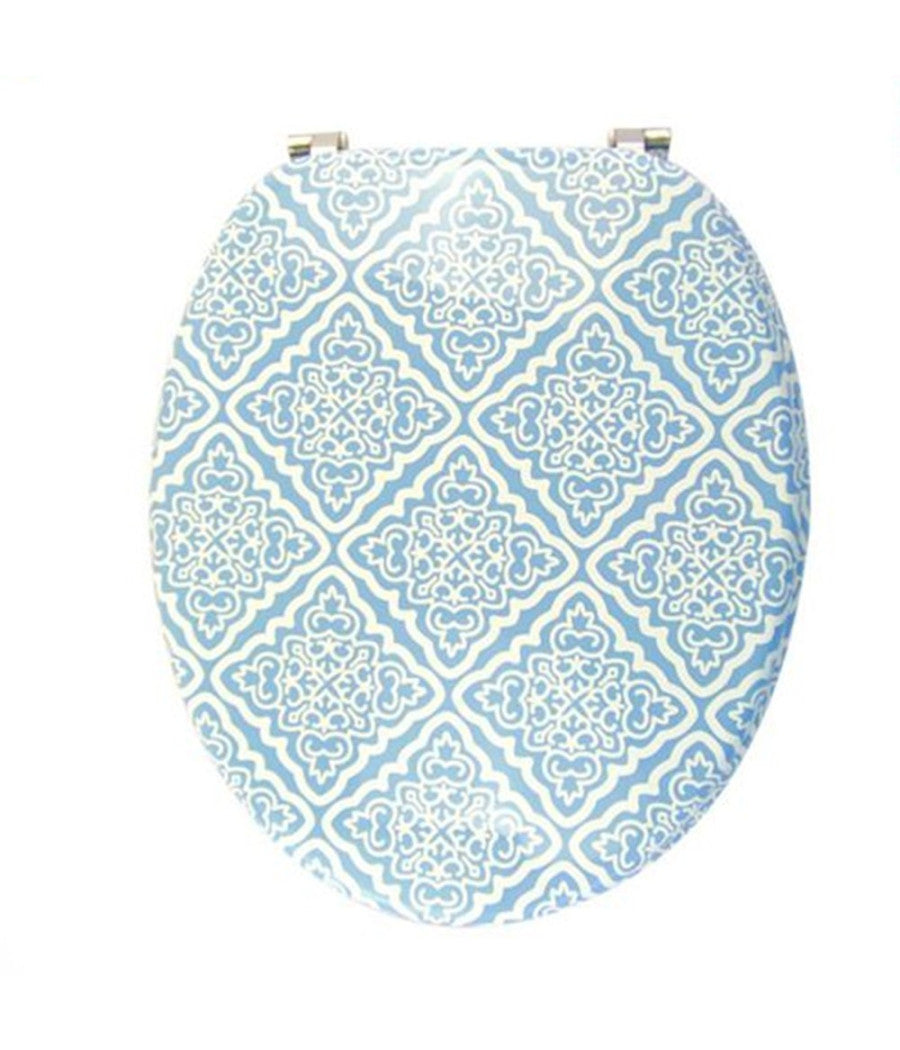 Copriwater Copri Sedile Wc Bagno Universale Cerniere Acciaio Con Maioliche 87097         