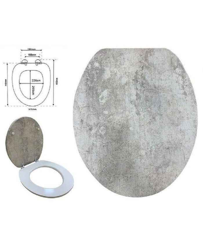 Copriwater Copri Water Sedile Wc Bagno Gres Porcellanato Effetto Marmo 69241         3,5