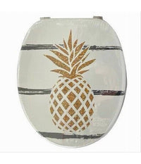Copriwater Copri Water Sedile Wc Bagno Universale Cerniere Acciaio Ananas 59258         