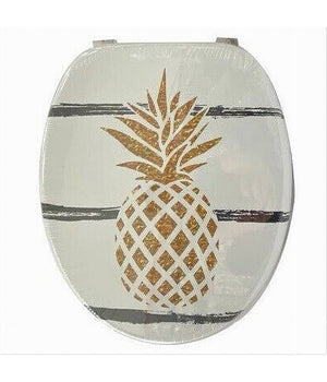 Copriwater Copri Water Sedile Wc Bagno Universale Cerniere Acciaio Ananas 59258         