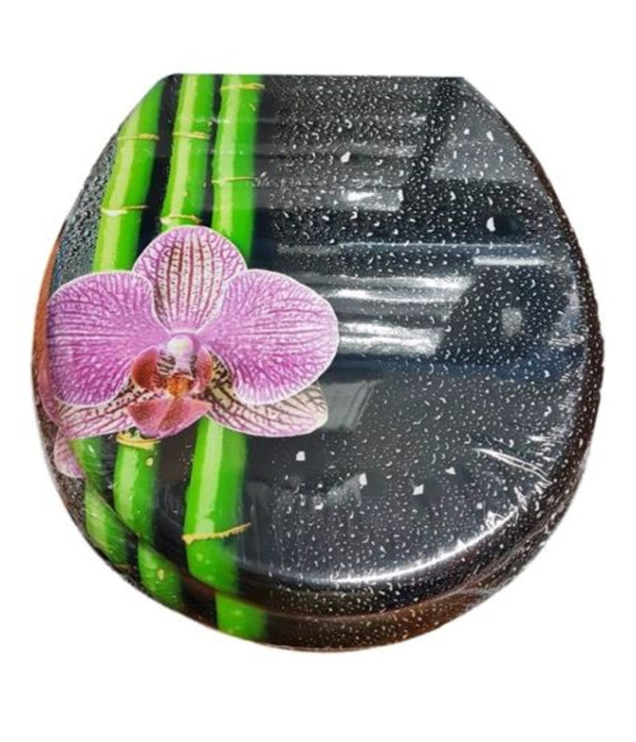 Copriwater Copri Water Sedile Wc Bagno Universale Cerniere Acciaio Fiore Bam         3,5