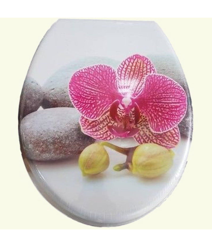 Copriwater Copri Water Sedile Wc Bagno Universale Cerniere Acciaio Fiore Mar         3,5