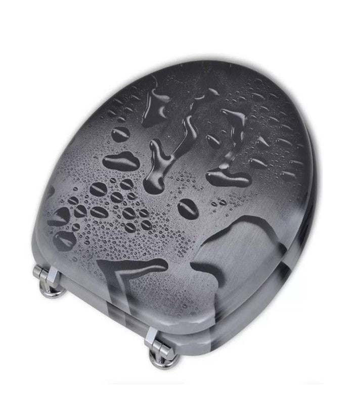 Copriwater Copri Water Sedile Wc Bagno Universale Cerniere Acciaio Gocce Vet         3,5