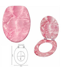 Copriwater Copri Water Sedile Wc Bagno Universale Cerniere Acciaio Marmo Ros         3,5